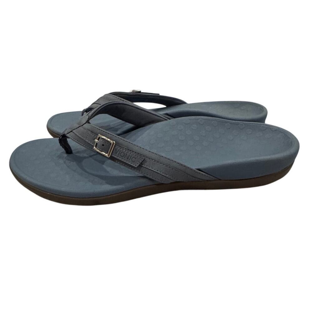 Vionic Patty Thong Sandal Women 12 Navy Orthotic